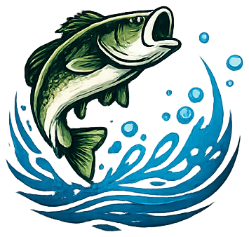 Bluegrass Aquaculture — leaping largemouth bass logo